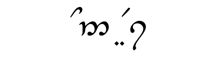Tengwar-Elesil Normal  Free Fonts Download