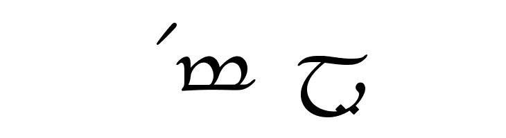 Tengwar-Elesil Normal  Free Fonts Download
