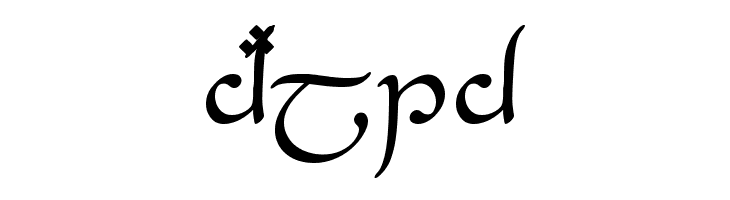 Tengwar-Elesil Normal  Free Fonts Download