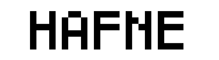 HAFNE Pixeled Regular Font