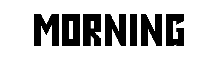 MORNING Angle Regular Font