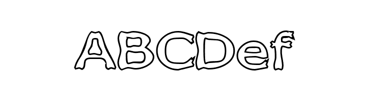 Boneribbon Outline  Free Fonts Download