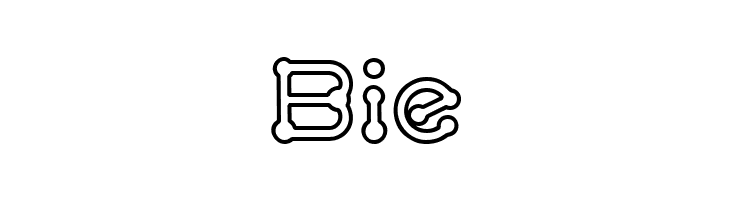 pierced  outline  Free Fonts Download
