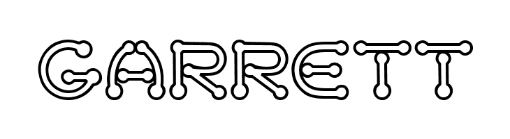 pierced  outline  Free Fonts Download