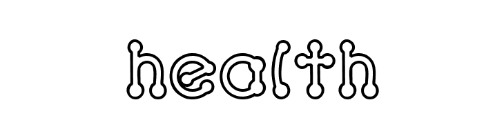 pierced  outline  Free Fonts Download
