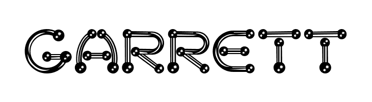 pierced  chrom  Free Fonts Download