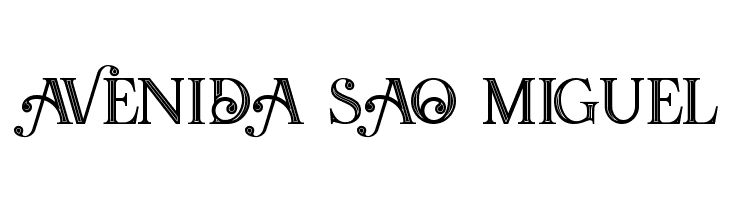 Amadeust Inline  Free Fonts Download