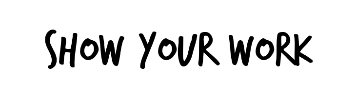 SHOW%2BYOUR%2BWORK TrashHand Font