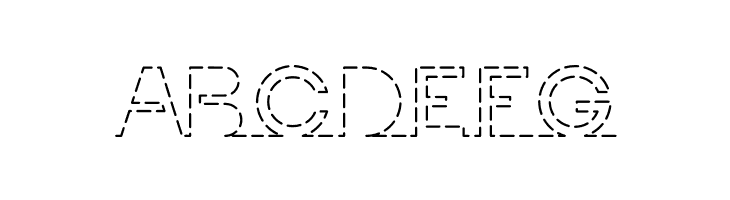 I am online with u Personal Use Only Dashed  Free Fonts Download