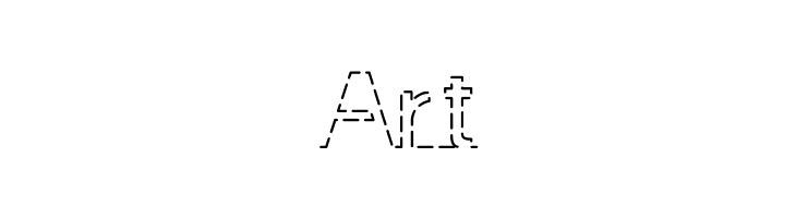 I am online with u Personal Use Only Dashed  Free Fonts Download