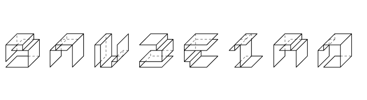 PaperCube-Cube  Free Fonts Download