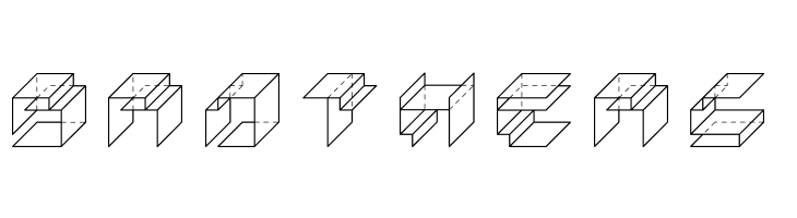 PaperCube-Cube  Free Fonts Download