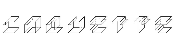 PaperCube-Cube  Free Fonts Download