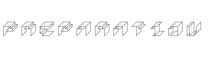 PaperCube-Cube  Free Fonts Download