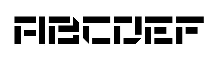 DeStencilNF  Free Fonts Download