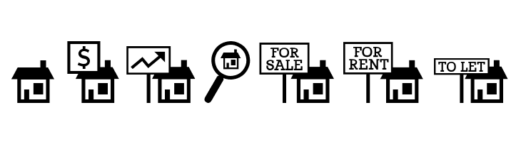Qikicons Real Estate  Free Fonts Download
