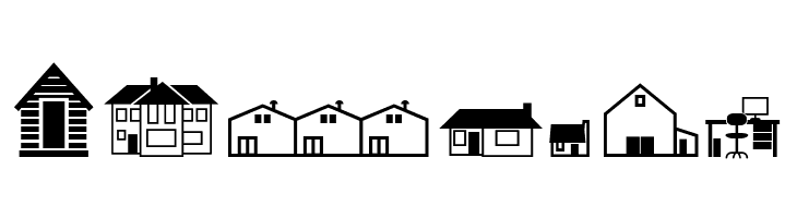 Qikicons Real Estate  Free Fonts Download