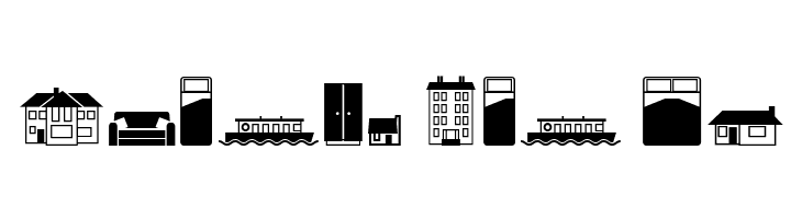 Qikicons Real Estate  Free Fonts Download
