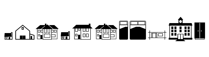 Qikicons Real Estate  Free Fonts Download