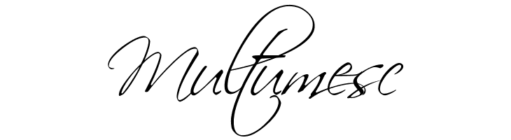 Multumesc Scriptina Font
