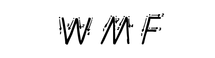 Kiwi School Handwriting with Guides  Free Fonts Download