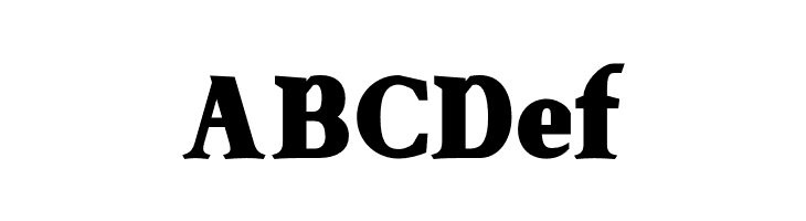 ABCDef SenzaBella Black Font