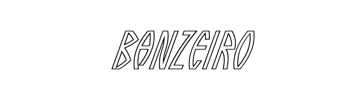 Guazhiru Italic Outlined  Free Fonts Download