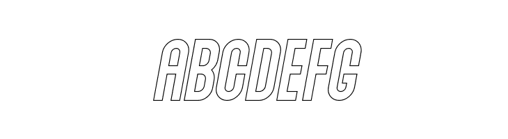 Abraham Outline Italic Outline Italic  Free Fonts Download