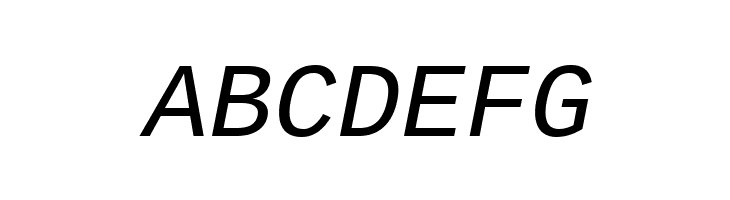 Liberation Mono Italic  Free Fonts Download