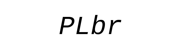 Liberation Mono Italic  Free Fonts Download