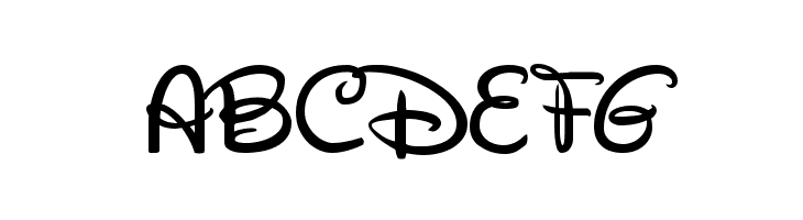 Walt Disney Script v4.1  Free Fonts Download