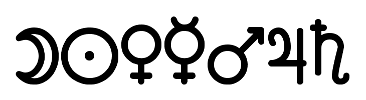 Astronomic Signs St  Free Fonts Download