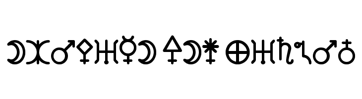 Astronomic Signs St  Free Fonts Download