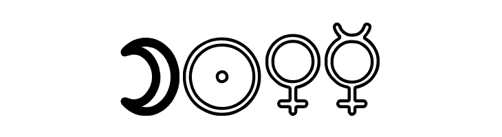 Astronomic Signs St  Free Fonts Download