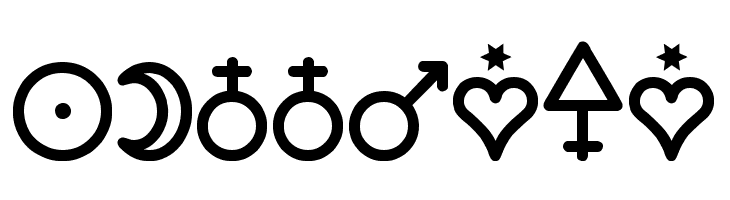 Astronomic Signs St  Free Fonts Download