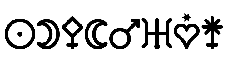 Astronomic Signs St  Free Fonts Download