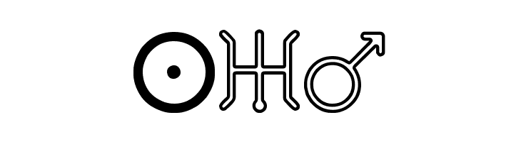 Astronomic Signs St  Free Fonts Download