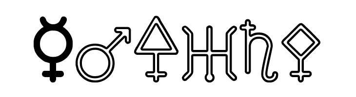 Astronomic Signs St  Free Fonts Download