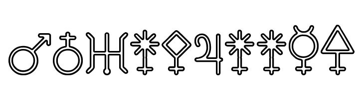 Astronomic Signs St  Free Fonts Download