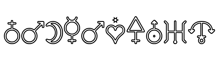 Astronomic Signs St  Free Fonts Download