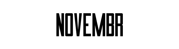 NOVEMBR Imnova St Font