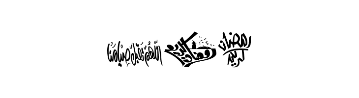 Felicitation Arabic_Ramadan  Free Fonts Download