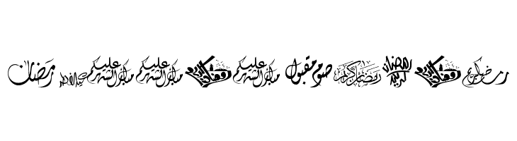 Felicitation Arabic_Ramadan  Free Fonts Download