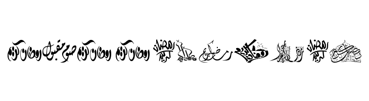 Felicitation Arabic_Ramadan  Free Fonts Download