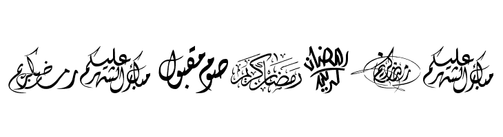 Felicitation Arabic_Ramadan  Free Fonts Download