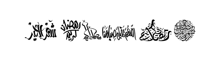Felicitation Arabic_Ramadan  Free Fonts Download
