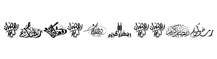 Felicitation Arabic_Ramadan  Free Fonts Download