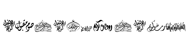 Felicitation Arabic_Ramadan  Free Fonts Download