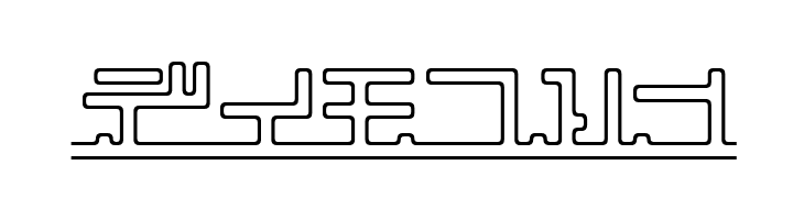 katakana,pipe  Free Fonts Download