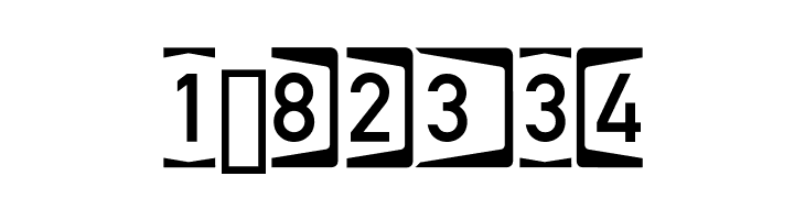 Autobahnen invers  Free Fonts Download